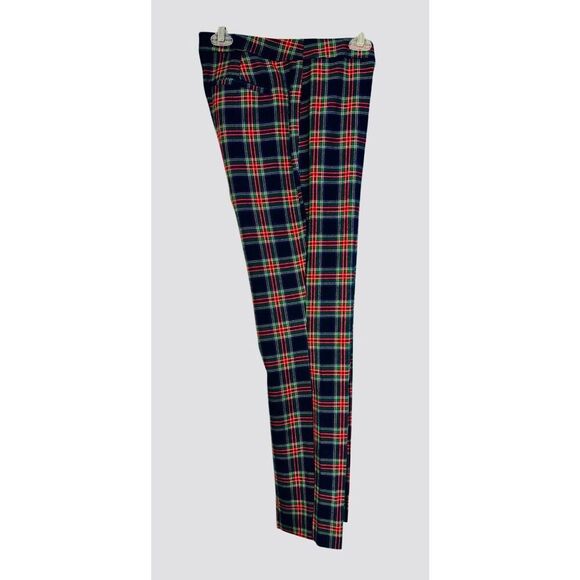 Talbots Tartan Plaid Navy/Blue/Green Pants Sz. 8 - Picture 8 of 11